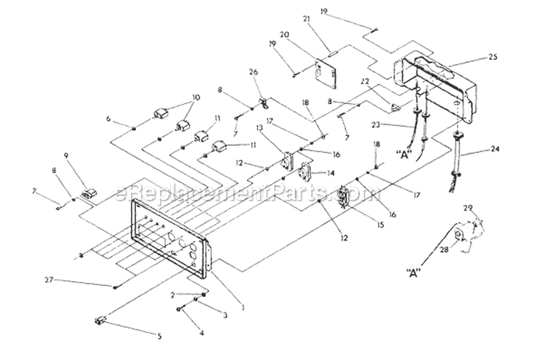 Page A Diagram and Parts List for 9779-1  Briggs and Stratton Generator